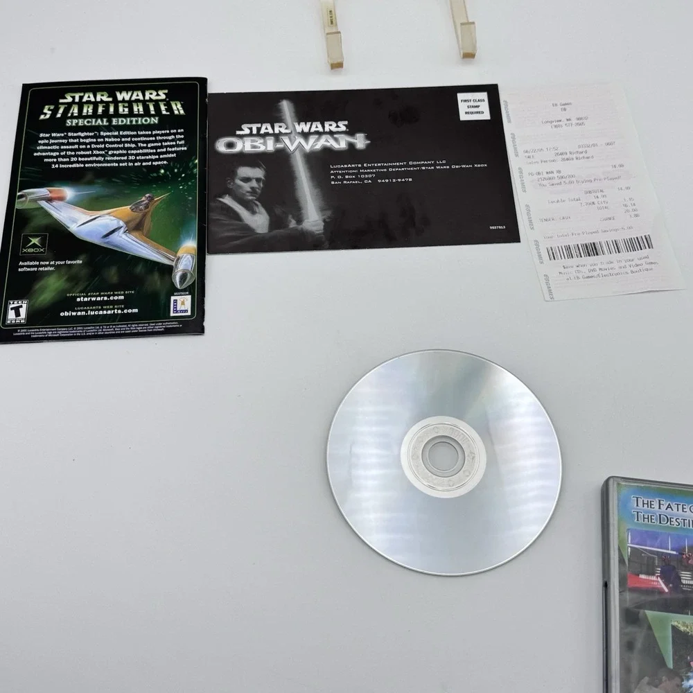 Star Wars: Obi-Wan (Microsoft Xbox, 2001) Complete CIB W/ Reg card Platinum Hit